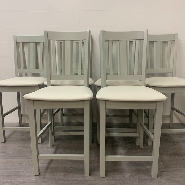 6 Greystokes Grey Bar Stools