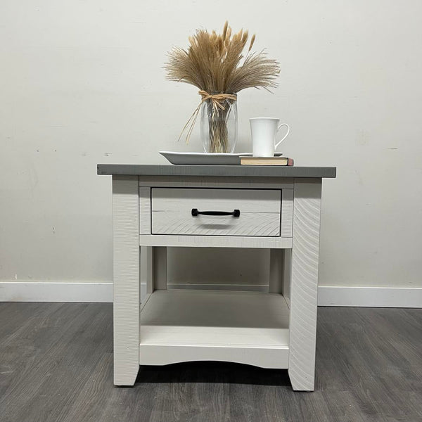 2 Barn Wood Side Tables