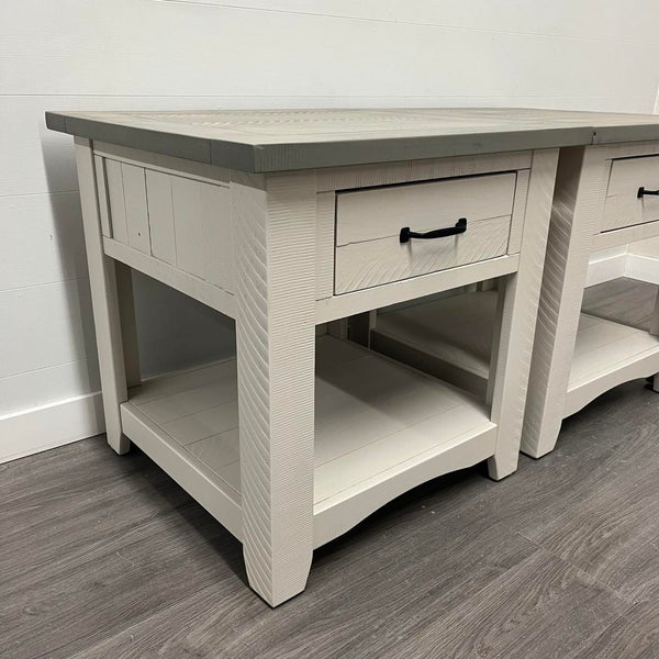 2 Barn Wood Side Tables