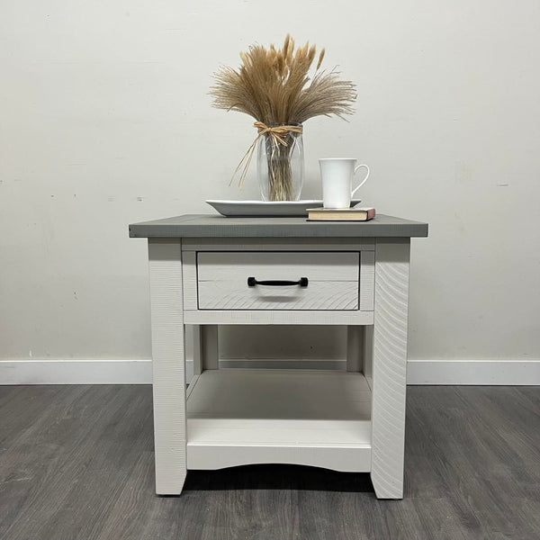 2 Barn Wood Side Tables