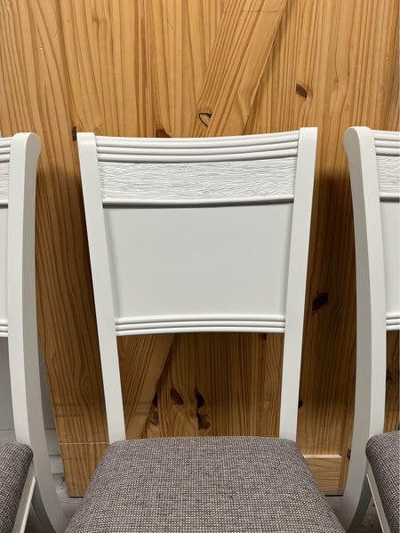 4 Shiplap Upholstered Dining Chairs