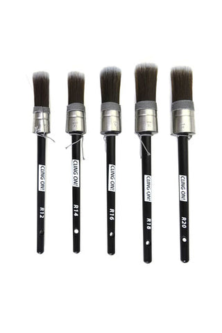 Cling On Round Paint Brushes