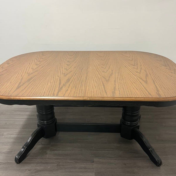 Oval Oak Farmhouse Dining Table