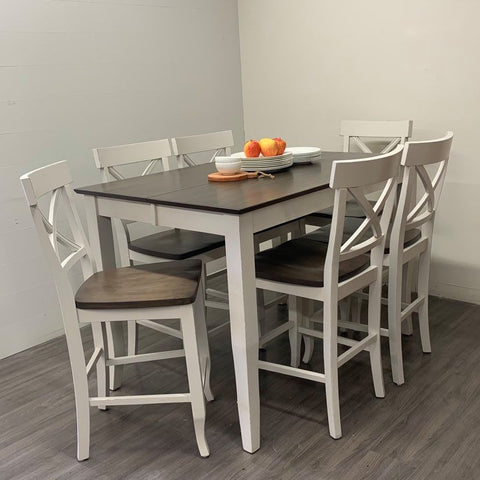 7 Piece Maple Counter Height Dining Set