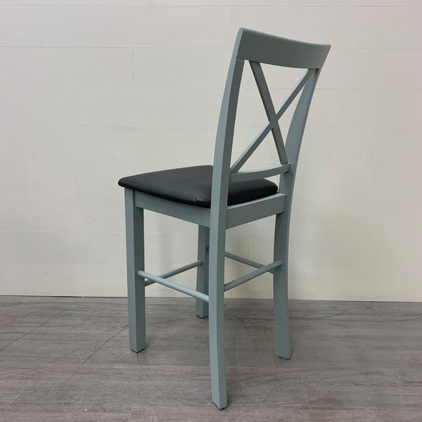 4 Galvanized Grey Counter Height Stools