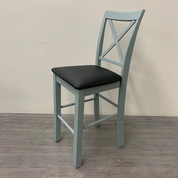 4 Galvanized Grey Counter Height Stools