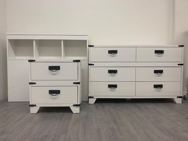 Twin Little White Bedroom Set