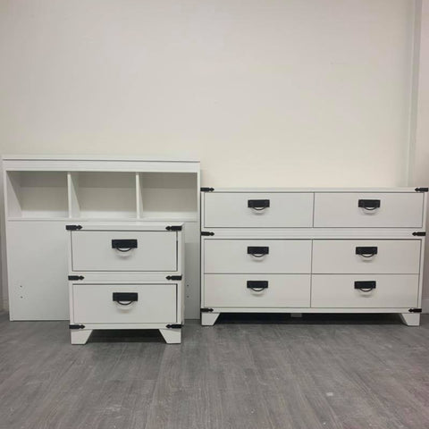 Twin Little White Bedroom Set