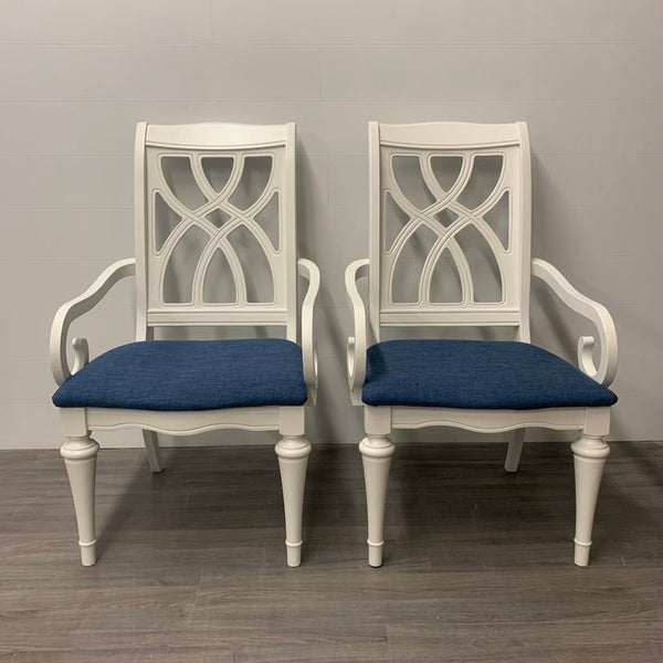 2 Little White Accent Chairs