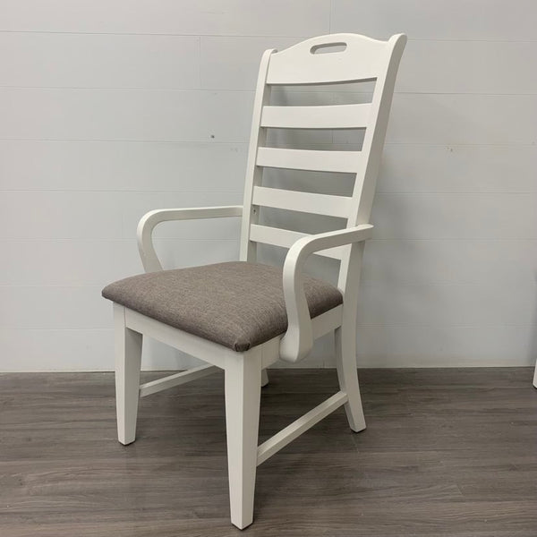 6 Little White Dining Chairs