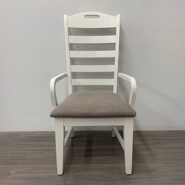 6 Little White Dining Chairs