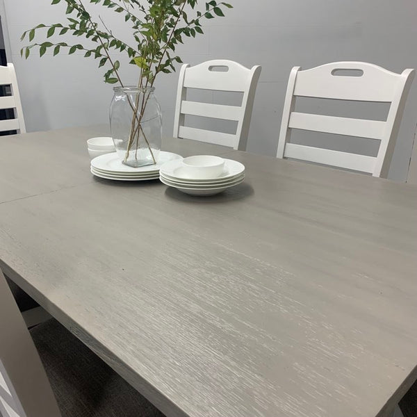 8 Piece farmhouse harvest dining set