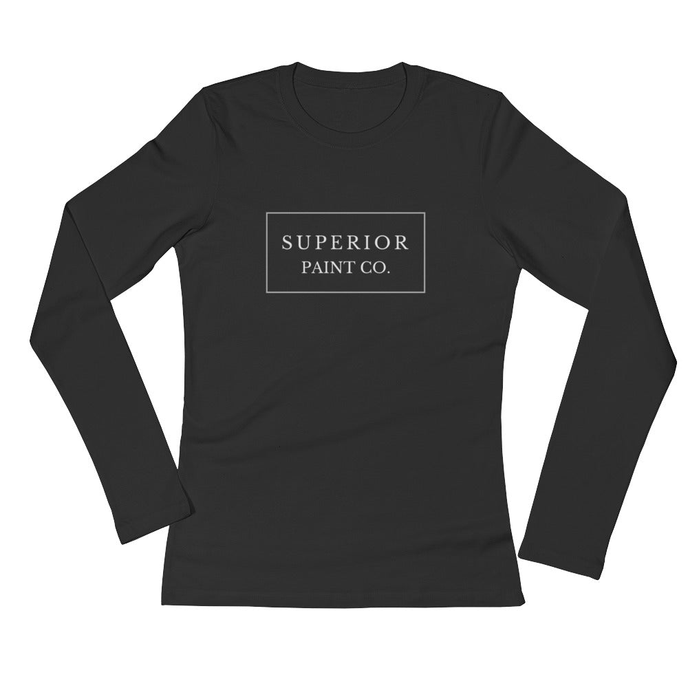 Superior Paint Co. Black Ladies' Long Sleeve T-Shirt